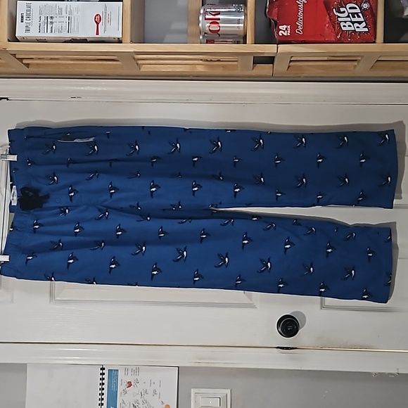 GOODFELLOW & CO BLUE MICRO FLEECE PAJAMA PANTS L - Picture 5 of 9
